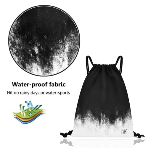 Water Resistant Dry Wet Separated Small Drawstring Backpack Bags, Nylon Gym Sport Sackback String Bags for Men Women Travel4