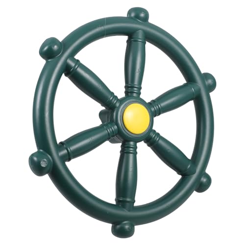 ERINGOGO Pirate Steering Wheel for Backyard Playset Swing Attachment for Outdoor Fun Compact Design for Playgrounds