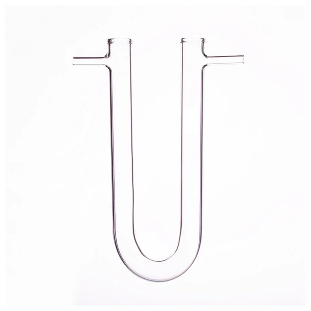 Vetreria da laboratorio Tubo in vetro borosilicato ad alta densità a forma di U con due tubi laterali, dimensioni 10x100 mm/13x100 mm/15x150 mm/20x200 mm, tubo a U(20x200mm)