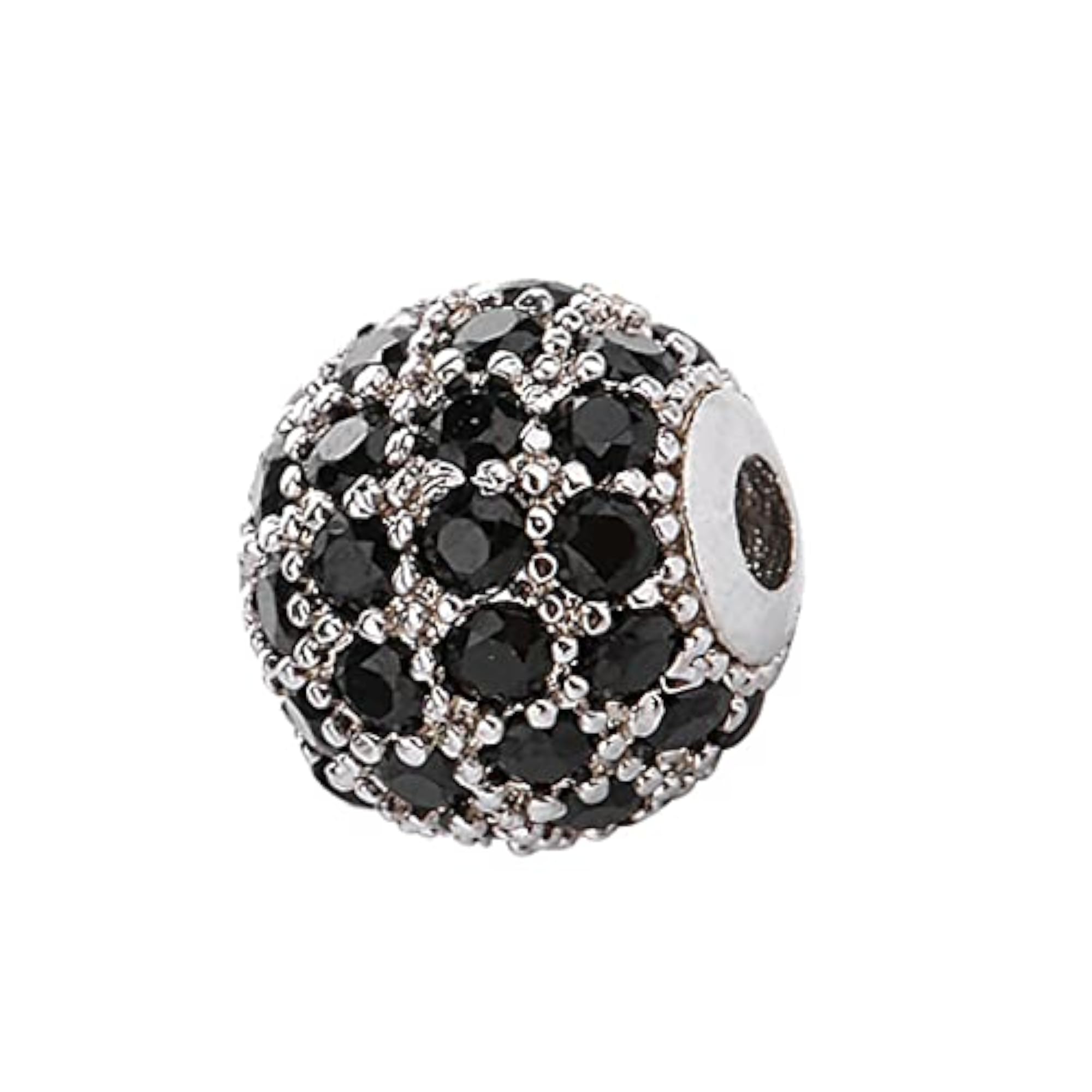 8PCS Shiny Metal Copper Disco Ball Beads for Crafting