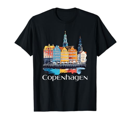 Per turisti, viaggiatori in Danimarca e chiunque desideri un souvenir da Copenaghen. Copenagha, con i Giardini di Tivoli, iconica scultura in bronzo di sirena, canale di Nyhavn, porto e storia.