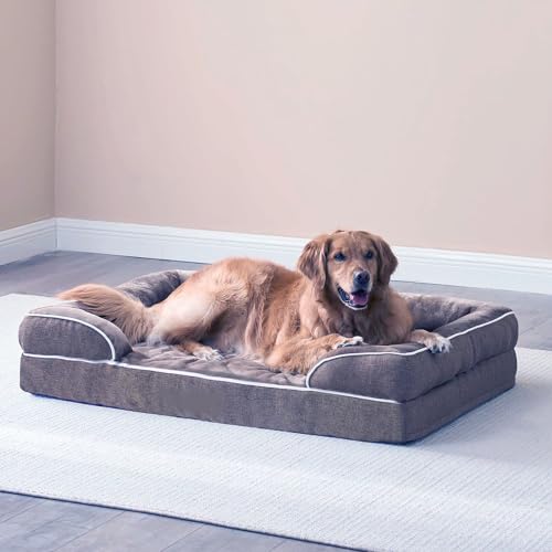 Image of Cutepups Orthopedic Dog Bed Comfortable Dog Mattress for Sleeping, Washable pet Bed for Dogs (Grey, XXL)