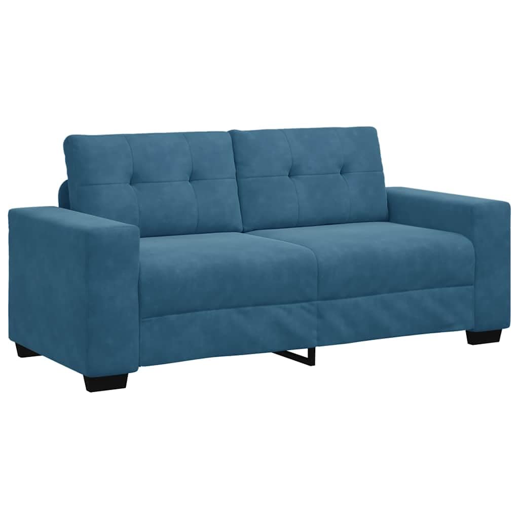 Gecheer Divanetto Blu 140 cm in Velluto, dire Divano a 2/3 Posti, Divano Letto Sofà, Salotto Moderno, P4105131