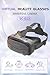 3D VR Headset for Samsung and Android Phones with Handle - Anti-Blue Eyes Protected HD Lenses, VR Goggles for All Smartphone /5-7.3in(Black)