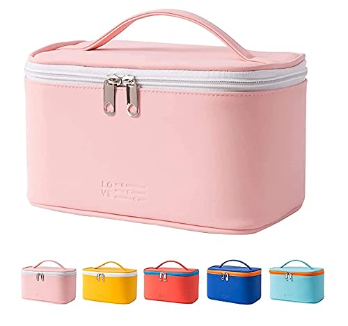 SLONAMA Floral 12 Cms Cosmetic Pouch (L_Cosmetic Large Bag_Pink)