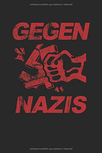 Gegen Nazis: Notizbuch, Punkte Raster (DotGrid), 120 Seiten, A5 (German Edition)