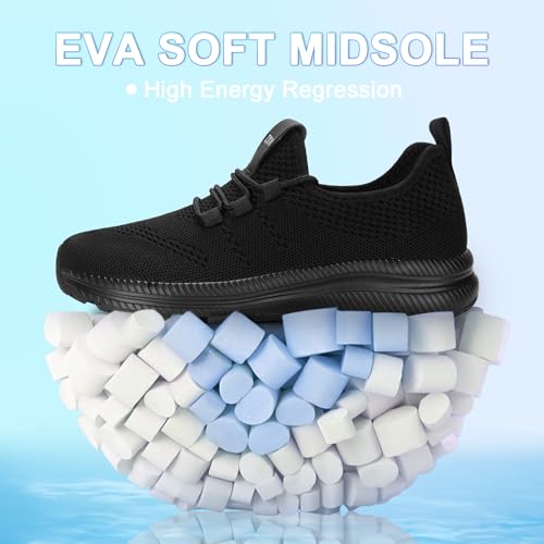 Image of Wide Toe Box Shoes Women Non-Slip Wide Width Sneakers Ultra Light Extra Wide Road Running Shoes for Women Breathable Tennis Walking Gym Workout Trainer 6-12