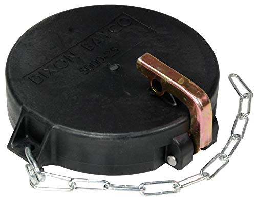 Dixon 5000-25 4" Nylon API Cap w/Flat Buna Seal & Plated Steel Lockable Roller Lever