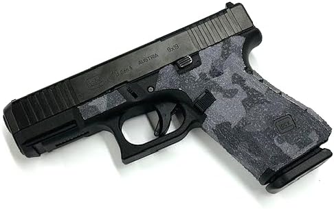 Handleitgrips Gun Grip Tape Compatible with Glock 19/23 Gen 5/Gen 5 MOS - Black Urban Camo Edge Series Pistol Grip Tape, Gun Skins, Veteran Owned, Made in USA