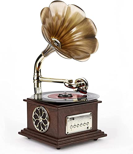Vintage Retro Classical Gramophone Vinyle Lecteur Enregistreur stéréo 3,5 mm Audio Blue Tooth 4.2/ Aux-in/Aux-out/Entrée… - Les Beatles, Paul McCartney, John Lennon, RIngo Starr, George Harrison Vintage Retro Classical Gramophone Vinyle Lecteur Enregistreur stéréo 3,5 mm Audio Blue Tooth 4.2/ Aux-in/Aux-out/Entrée…