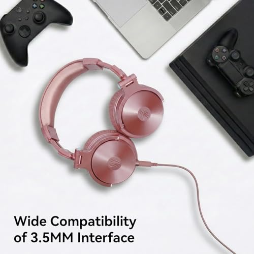 Image of OneOdio Pro C Wired & Wireless Over-Ear Headphones, 110H, 50mm Drivers | Wired 3.5mm and wireless Bluetooth modes with 110H playtime, 50mm drivers and HD mic for PC, podcast and studio work