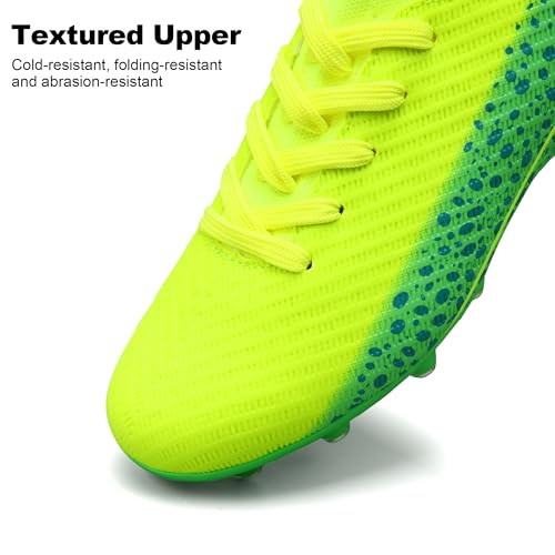 Kids Soccer Cleats for Boys and Girls Youth Mid-top Football Shoes Outdoor Athletic Turf Soccer Shoes2