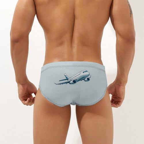 Airplane Plane Men's Swim Trunks Briefs Swimsuit Swimwear Bathing for Underwear Beach 2XL2