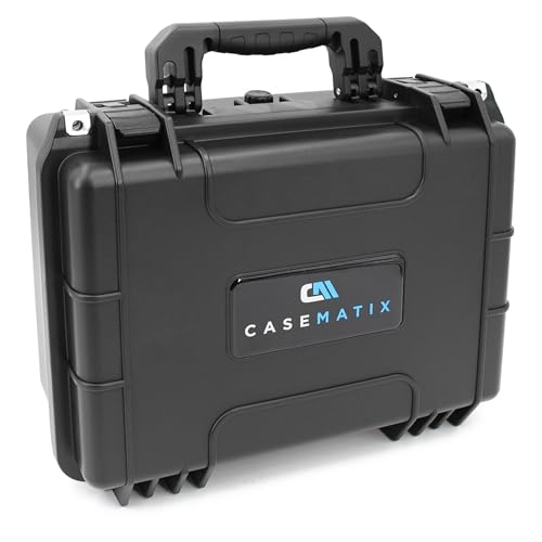 Image of CASEMATIX 56 Folding Knife Case | Waterproof, Fits 56 Folding Knives, Holds Knives Up To 5.5 inch Folded, Lockable Storage, Pocket Knife Holder & Organizer