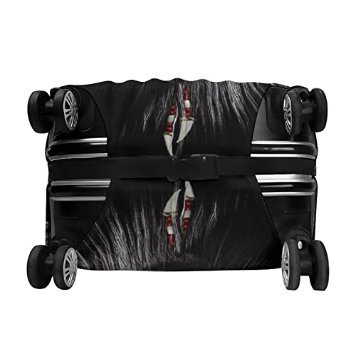 Native American Wolf Oortelefoon Koffer Cover Wasbaar Reizen Trolley Case Anti-kras Bagage Cover Premium Trolley Protector S - Image 7