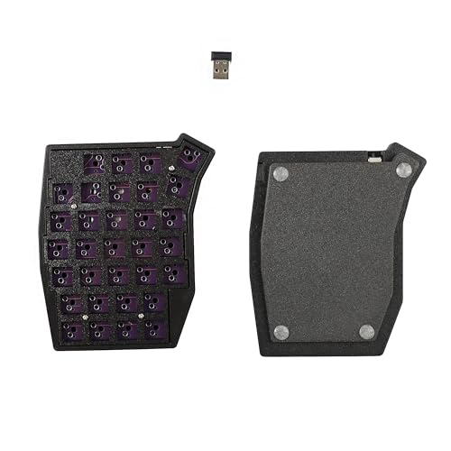 Image of YMDK Sofle Wireless Split Keyboard 2.4Ghz 64 Keys Ergonomic Hotswappable 60% Layout 3D PLA Vial All Key Programmable Mini Independent Gaming Keyboard Kit