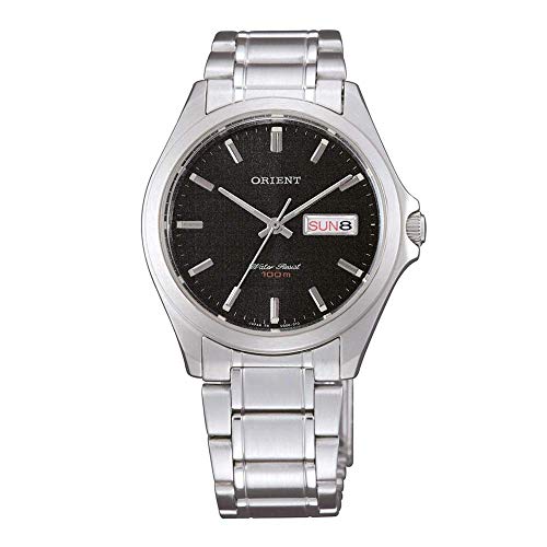 Preisvergleich Produktbild Orient Unisex Erwachsene Analog Quarz Uhr mit Edelstahl Armband FUG0Q004B6