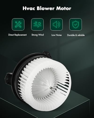 Image of SCITOO AC Heater Blower Motor w /Fan HVAC Resistors blower motor Fit for Acura for ILX 2013-2015 /for Acura RDX 2013-2014 /for Honda Civic 2012-2013 Front
