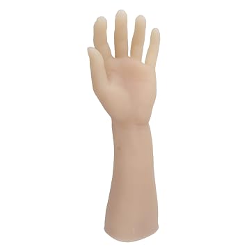 YUYTE Tattoo Practice Silicone Arm, Realistic Soft Simulation Training Skin for Beginner, Novice and Professional Left Hand