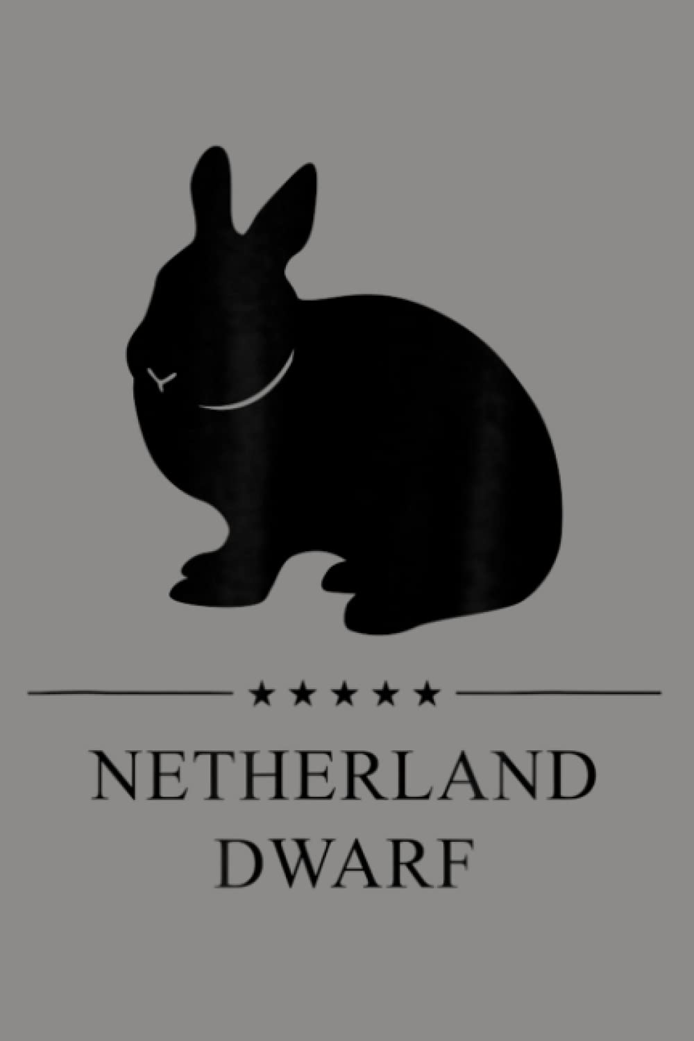 Netherland Dwarf Rabbit Black Silhouette: Notebook Planner - 6x9 inch Daily Planner Journal, To Do List Notebook, Daily Organizer, 114 Pages