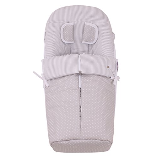 TititNins® - Saco Silla para Stokke KUKU GR.Mil Gris/Blanco [Convertible en Funda de Silla]
