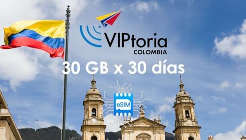 Amazon.com: VIPtoria - Colombia - eSIM - 30 GB x 30 days : Electronics