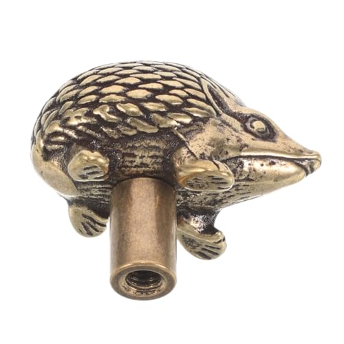 Mikinona Brass Door Handle European Vintage Style Hedgehog Shape Ideal for Cabinet and Drawer Handles