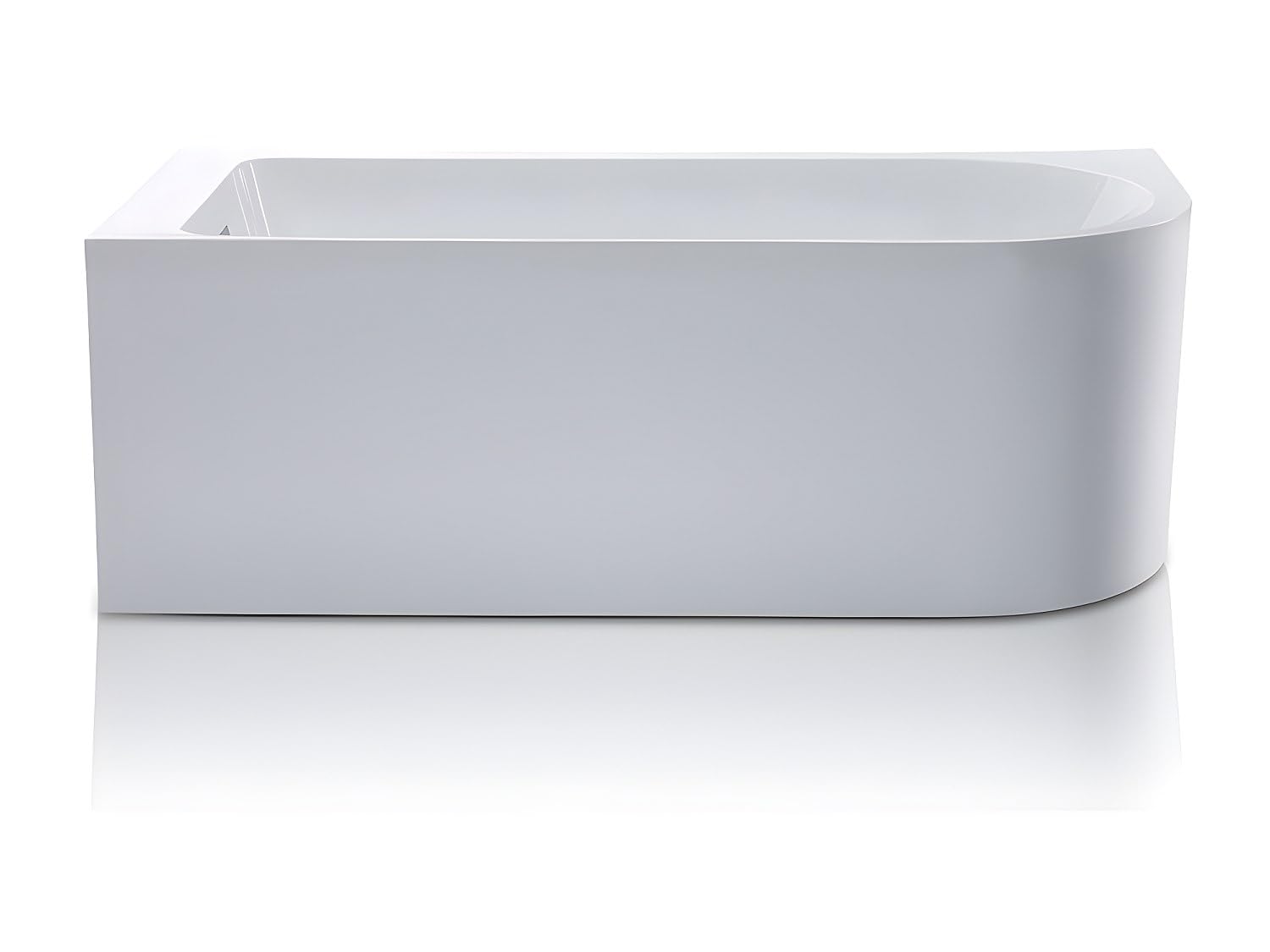 Vente-unique - Bañera de esquina ANIKA - 240 L - 170 x 75 x 58 cm - Ángulo izquierdo