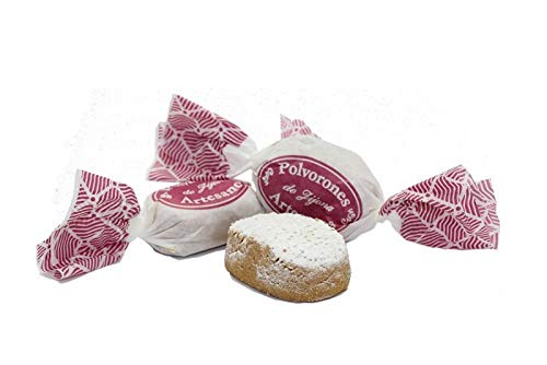 Polvorones de Almendra artesanos, 500 gramos – Turrones Fabián - Elaborados en Jijona. Los de toda la vida. ¿Cuál es nuestro Secreto? cerca del 50% es Almendra de primera calidad. Enrollados a mano, uno a uno. Producción Limitada (pueden agotarse) - Principales ingredientes: Almendra, harina de trigo, azúcar, manteca, canela y ralladura de limón - Elaborado y Enviado desde Jijona, Alicante.