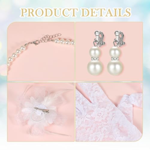 Girls Purse with Kids Jewellery, Beaded Handbag with Necklace Bracelet Earrings Hair Accessories Crossbody Bag Girls Birthday Presents Christmas Gifts4