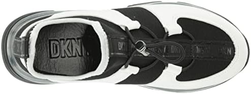 DKNY Women's Everyday Comfortable TACE-Slip On Sneak Sneaker, BK/BRT WHT, 9 | Image 4