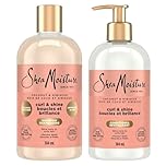 Shea Moisture Coconut & Hibiscus Curl & Shine Gift Set with Shampoo & Conditioner for Thick, Curly Hair 384 ml (Pack of 2)