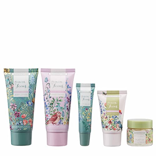 Heathcote & Ivory Hand Cream, Body Lotion 50ml, Foot Cream 30ml, Bath Salts 30g, Lip Balm 10ml, Shea Butter, Essential Oils - Image 2