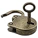 JianLing 2 Sets Mini Antique Bronze Locks and Keys, Retro Vintage Small Metal Padlock Archaize Style Mini Lock with Key