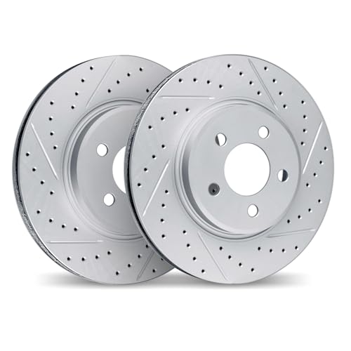 Image of Dynamic Friction Company Rear Brake Rotors Fits 2005-2010 Chrysler 300