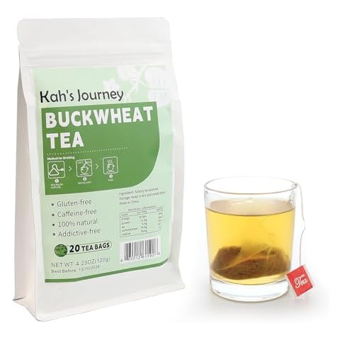Tartary Buckwheat Tea - Pure Natural Buckwheat Tea 20 Bags - Roasted Nuts Aroma, Vegan, Caffeine Free, Gluten Free Cover