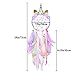 Basumee Unicorn Dream Catcher Wall Decor Cute Feather Dreamcatcher Wall Hanging for Bedrooms Party, Lavender