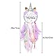 Basumee Kinder Traumfänger Einhorn Dreamcatcher Handgemachter Einhornform Traumfänger fur Kinderzimmer Deko 20x72 cm aus Metallring und Feder…
