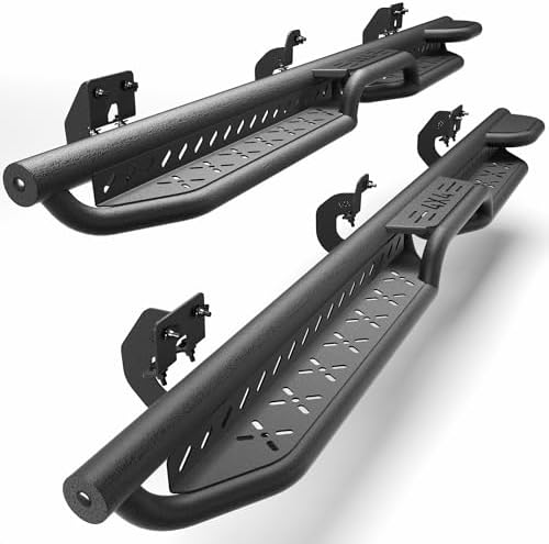 Amazon.com: LONGSUN Running Boards Two Raised Step Side Steps ...