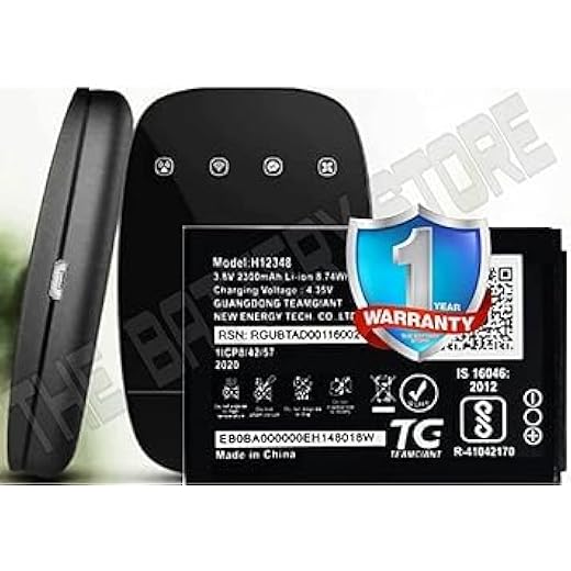 H12348 Battery for Jio WiFi 4g
