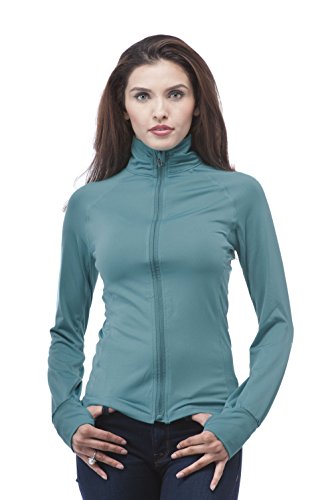 Hollywood Star Fashion Women's Long Sleeve Zip up Athletic wear Sweater Work Out Gym Jacket