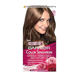 Garnier Color Sensation Brown Hair Dye Permanent 6.0 Precious Light Brown (Packaging may vary)