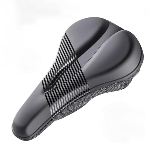 Zygear Bike Seat Cushion for Bianchi Via Narone Via Nirone 7 All-Road Via Nirone 7 C2C, Soft Comfy Bicycle Seat Cover, Gel Bike Seat Cushion Cover for Women & Men, Ergonomic Bicycle Saddle Cover,A