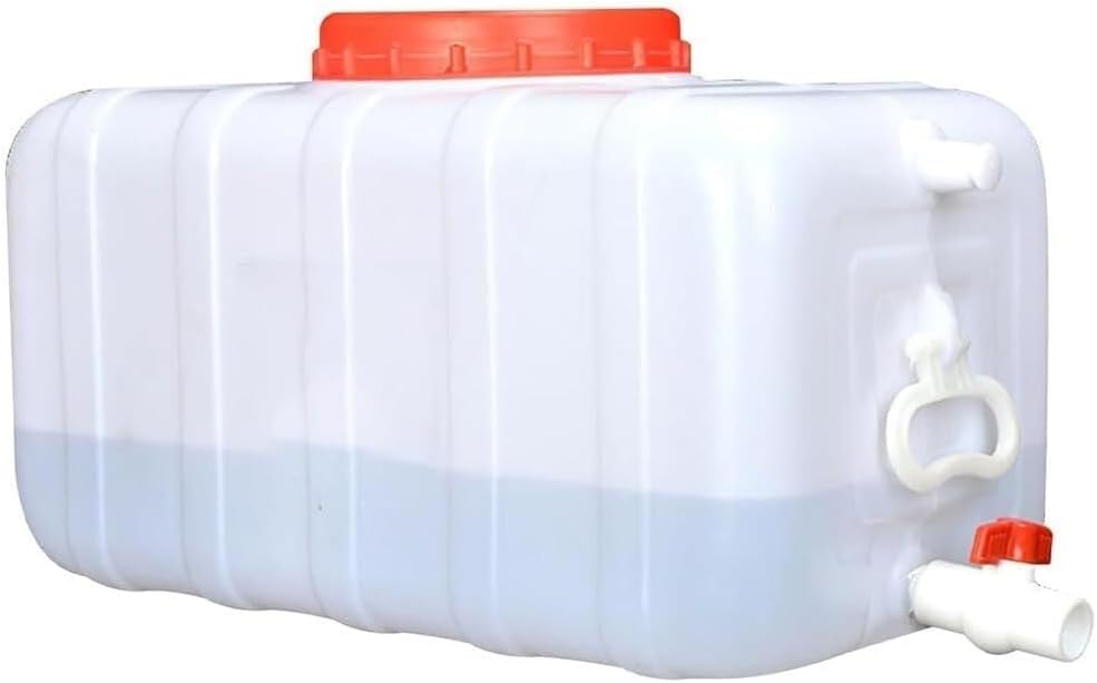 Durable Food Grade Thick Plastic Water Tank - Portable Rain Barrel with Handle for Car Camping, Easy to Carry, Ideal for Outdoor Activities, 5 Gallon Capacity