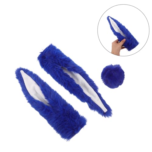 Orejas de Conejo para Casco de Moto y Scooter Decoración Azul Oscuro para Ruta Urbana 7