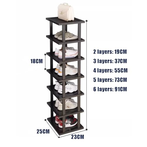 Étagère à chaussures en bambou modulable pour l'entrée - 8