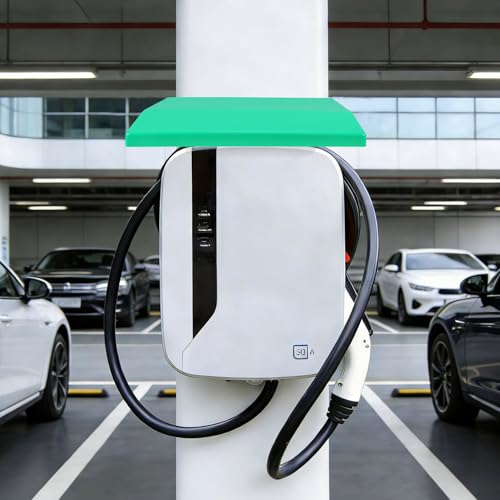Cache-port de charge étanche vert NUOBESTY pour borne électrique extérieure