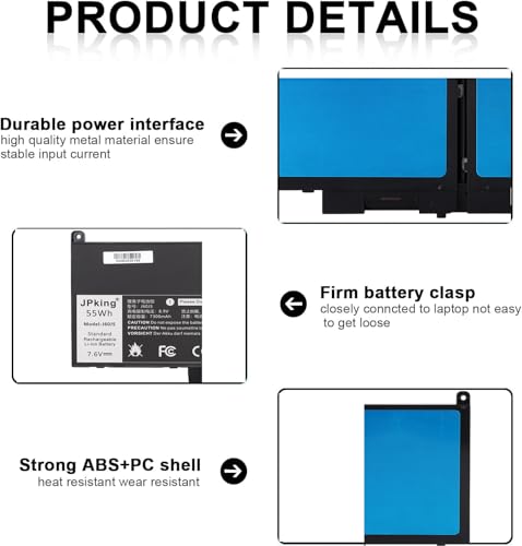 Batterie J60J5 Dell Latitude E7270 résout coupure pc portable