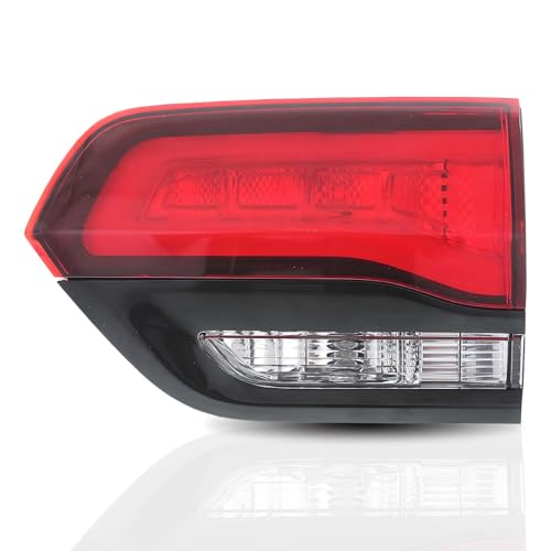 corkiauto Tail Lights Assembly Compatible with 2014-2022 Jeep Grand Cherokee Right Passenger Side Inner Rear Light, Replace OE#68236106AA, Black Frame