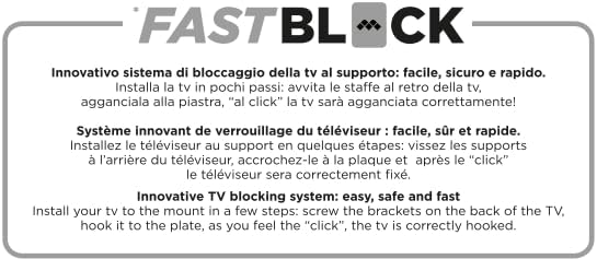 Miniatura 7 de Meliconi SISTEMA ESPACIAL TURN 400, Supporto TV Parete Inclinabile, Staffa per TV a Schermo Piatto da 40" a 65", Attacco VESA 200-300-400, Portata